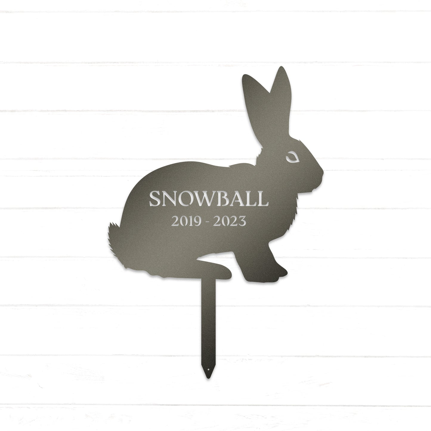 Bunny Memorial Personalized Garden Stake