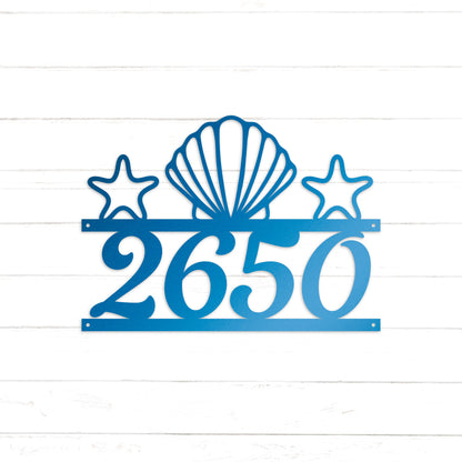 Beach Themed Address Sign