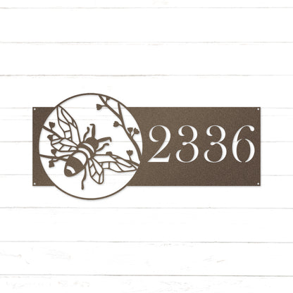 Bee House Address Sign