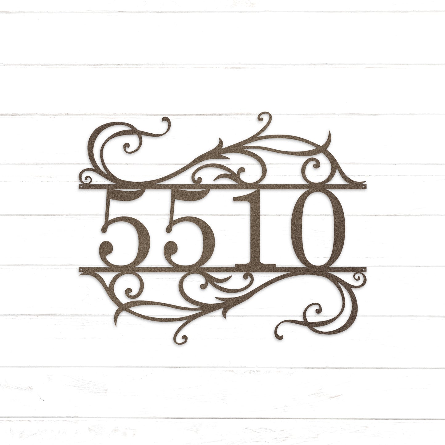 Fancy House Number Sign