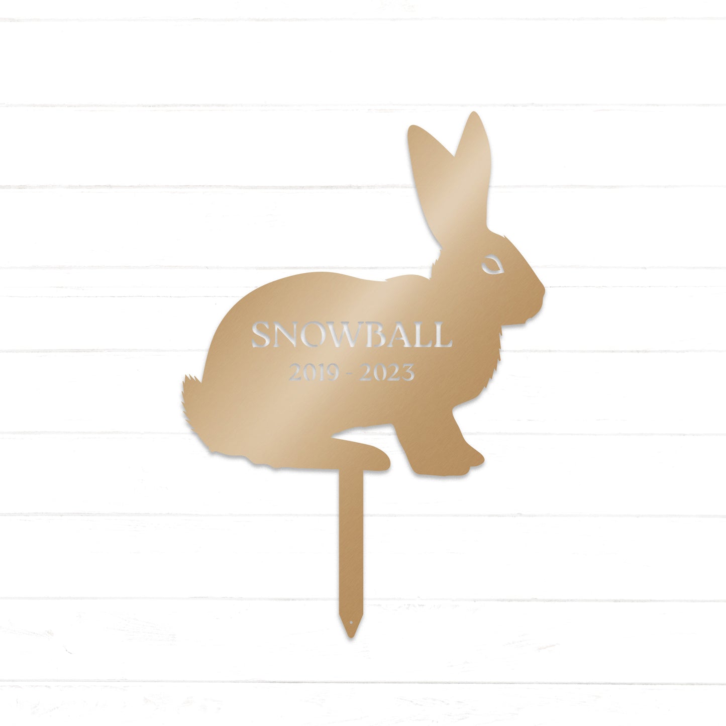 Bunny Memorial Personalized Garden Stake