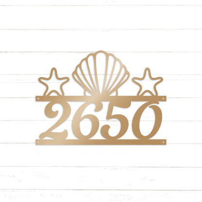 Beach Themed Address Sign