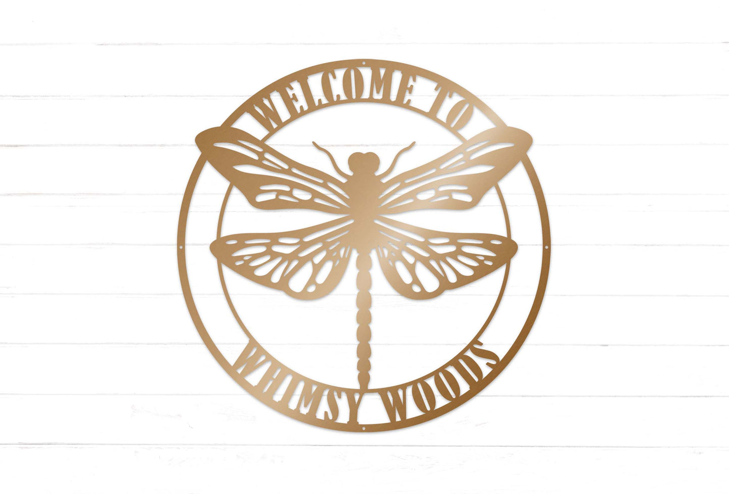 Personalized Dragonfly Garden Sign