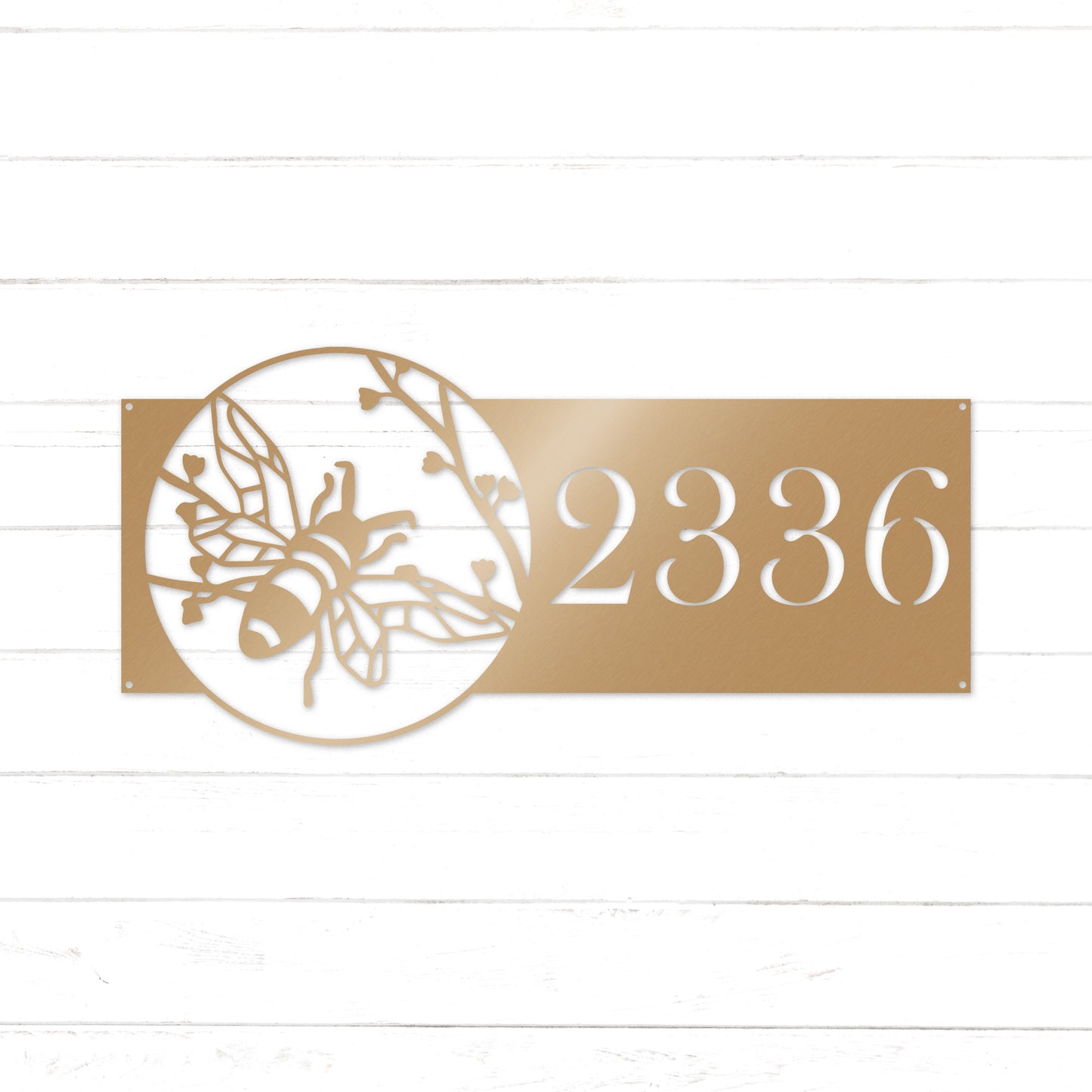 Bee House Address Sign