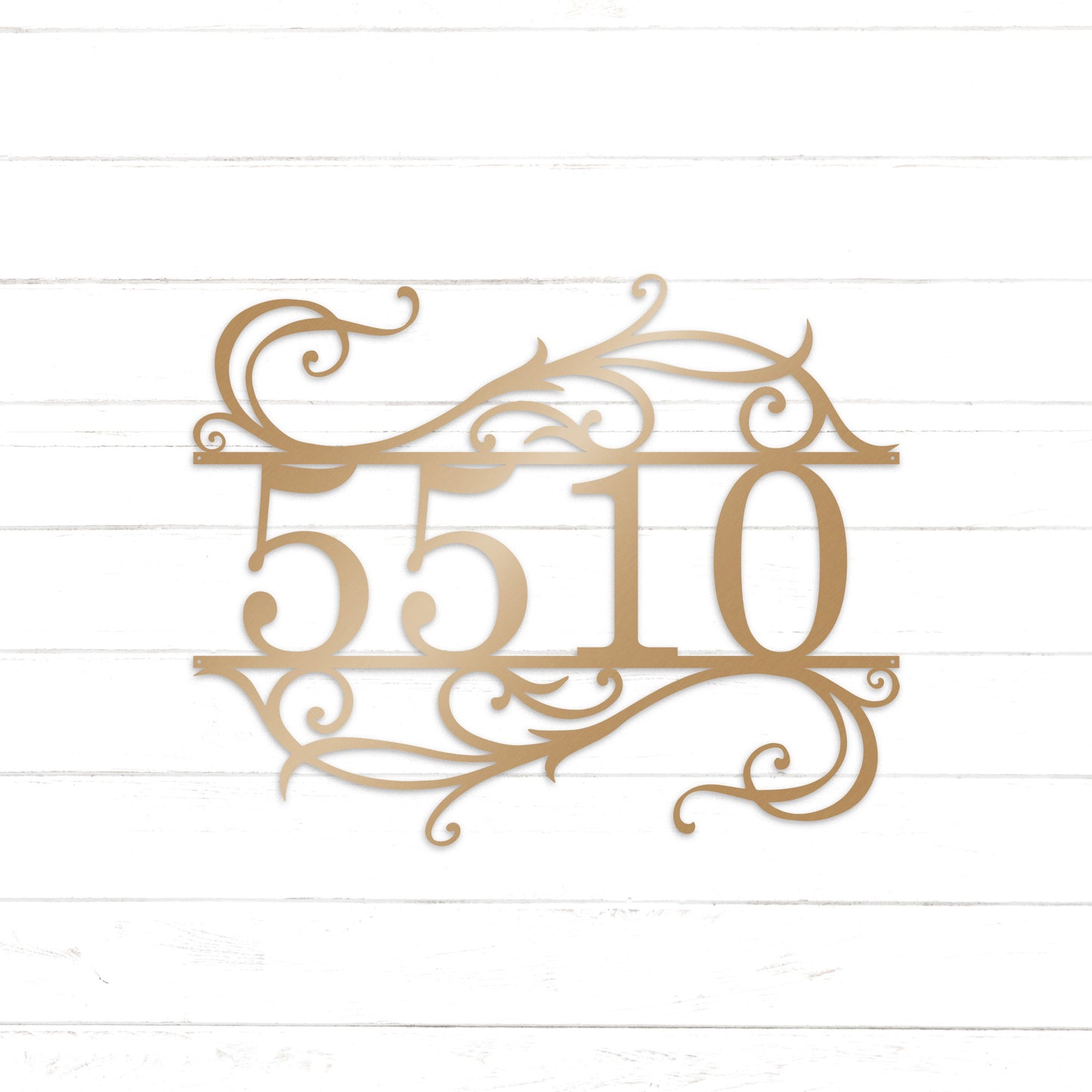 Fancy House Number Sign