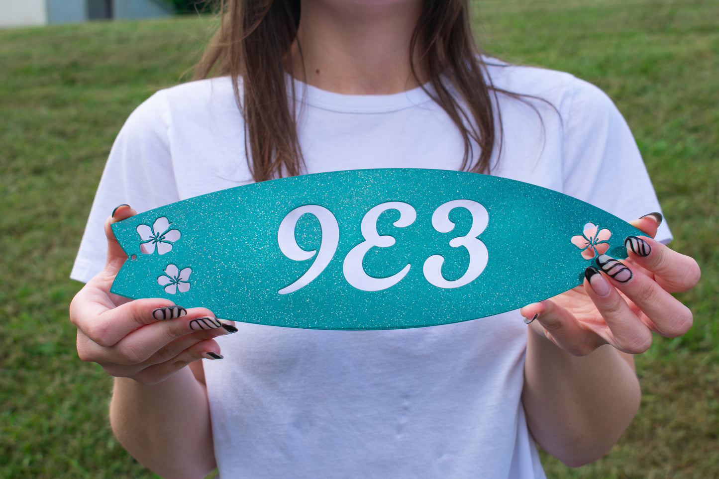 Surfboard Address Sign