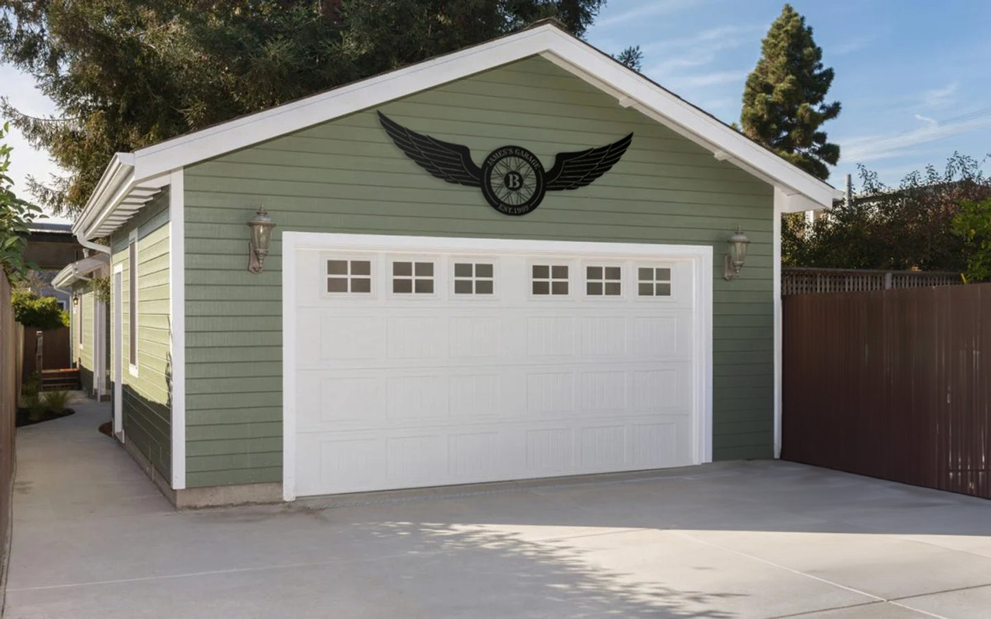 Motorcycle Garage Sign