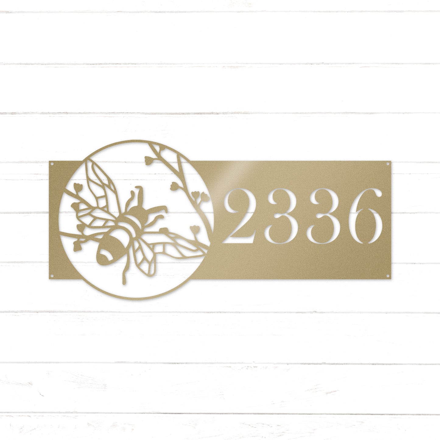 Bee House Address Sign