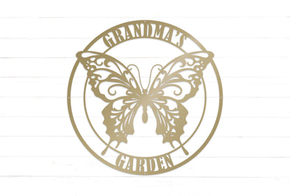 Custom Butterfly Garden Sign