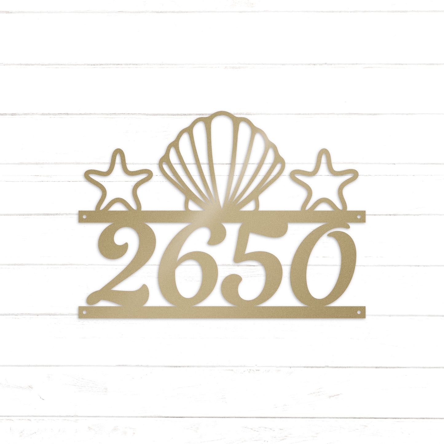 Beach Themed Address Sign