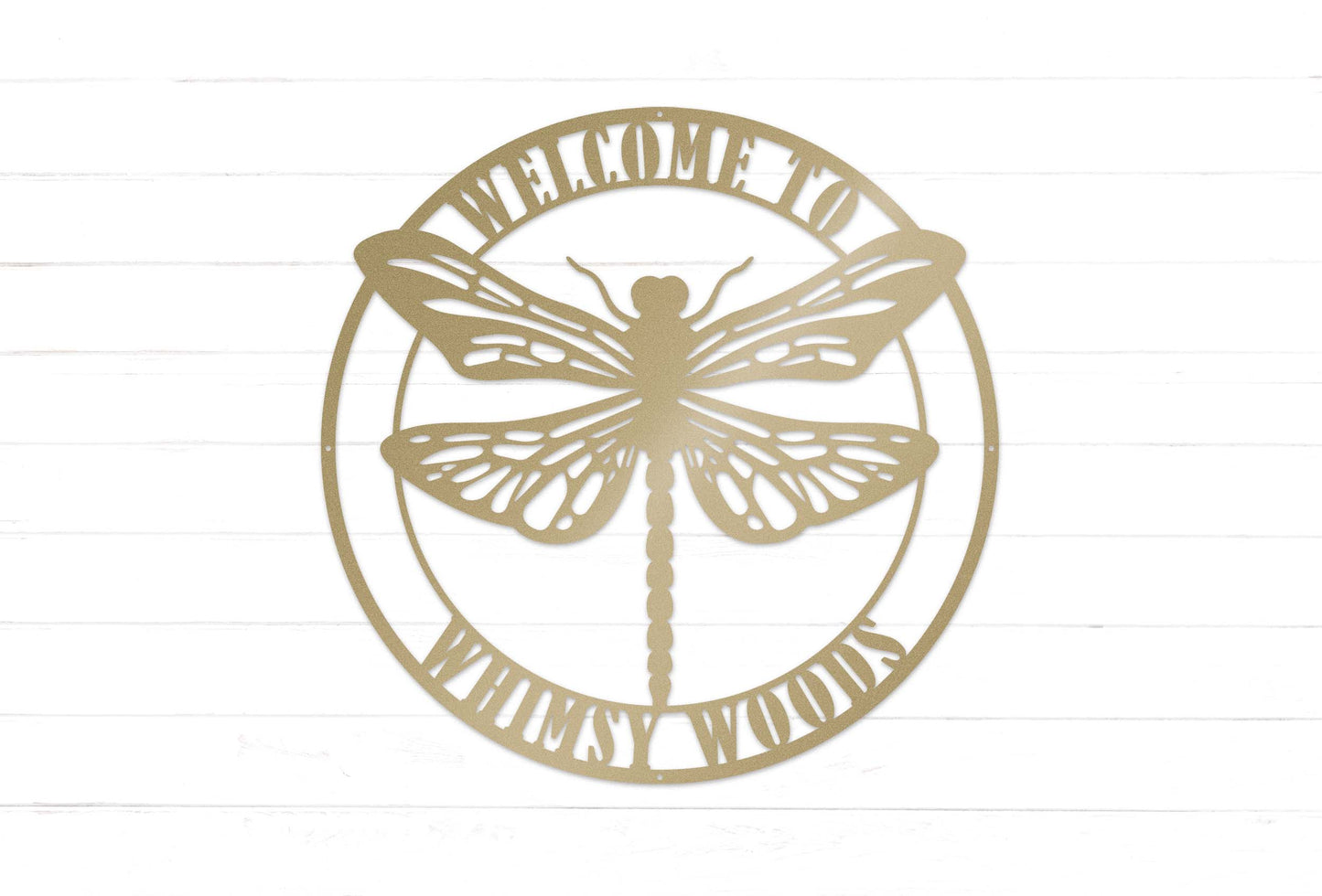 Personalized Dragonfly Garden Sign