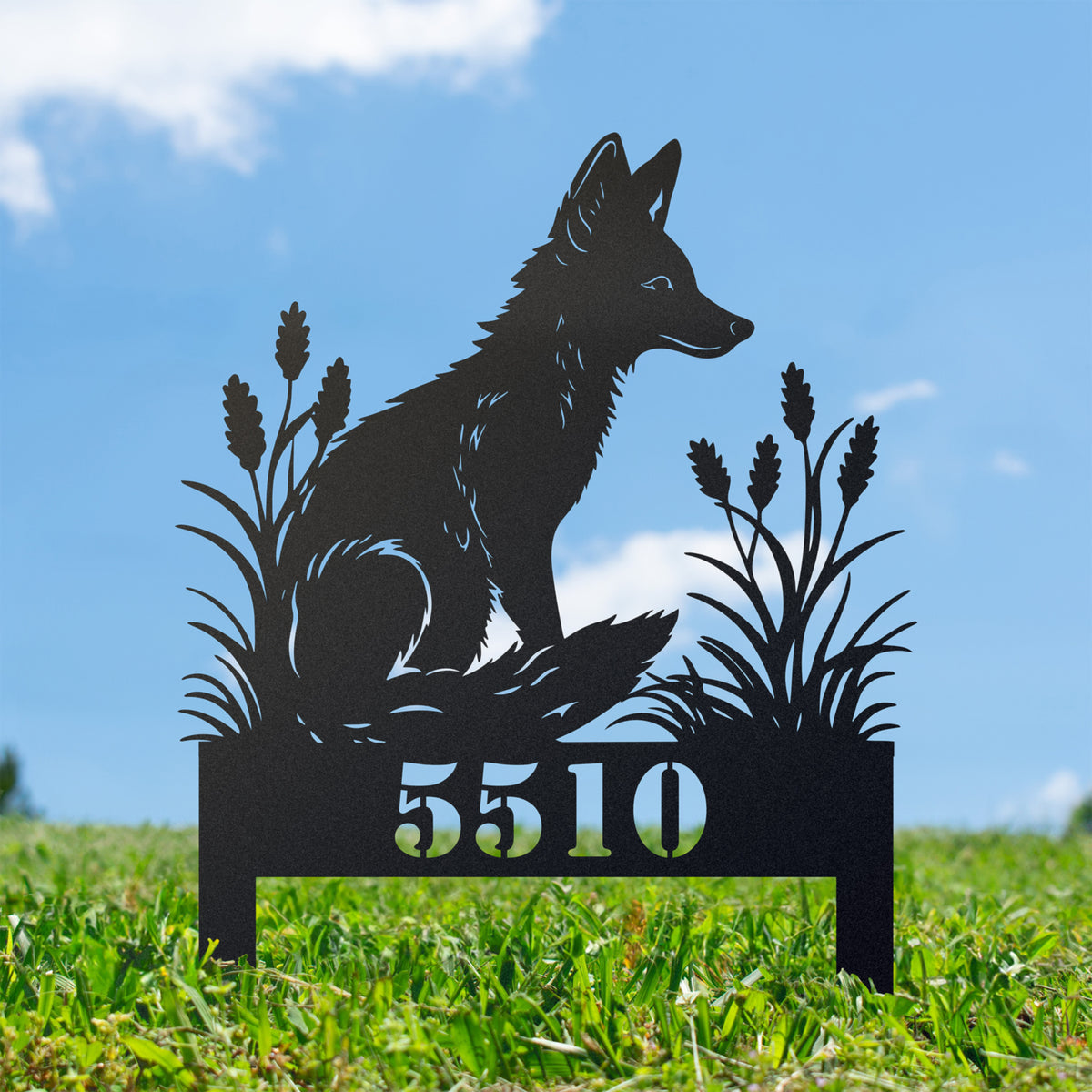 Whimsical Fox Address Sign – Infinity Metals Design