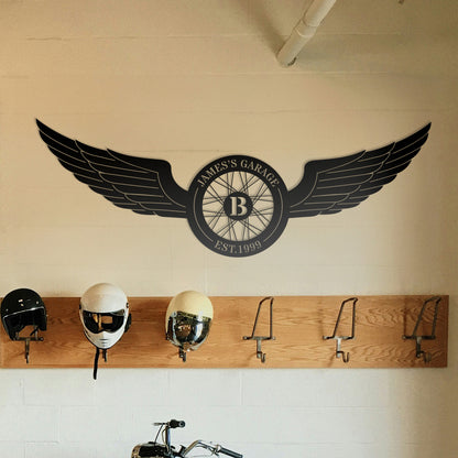 Motorcycle Garage Sign