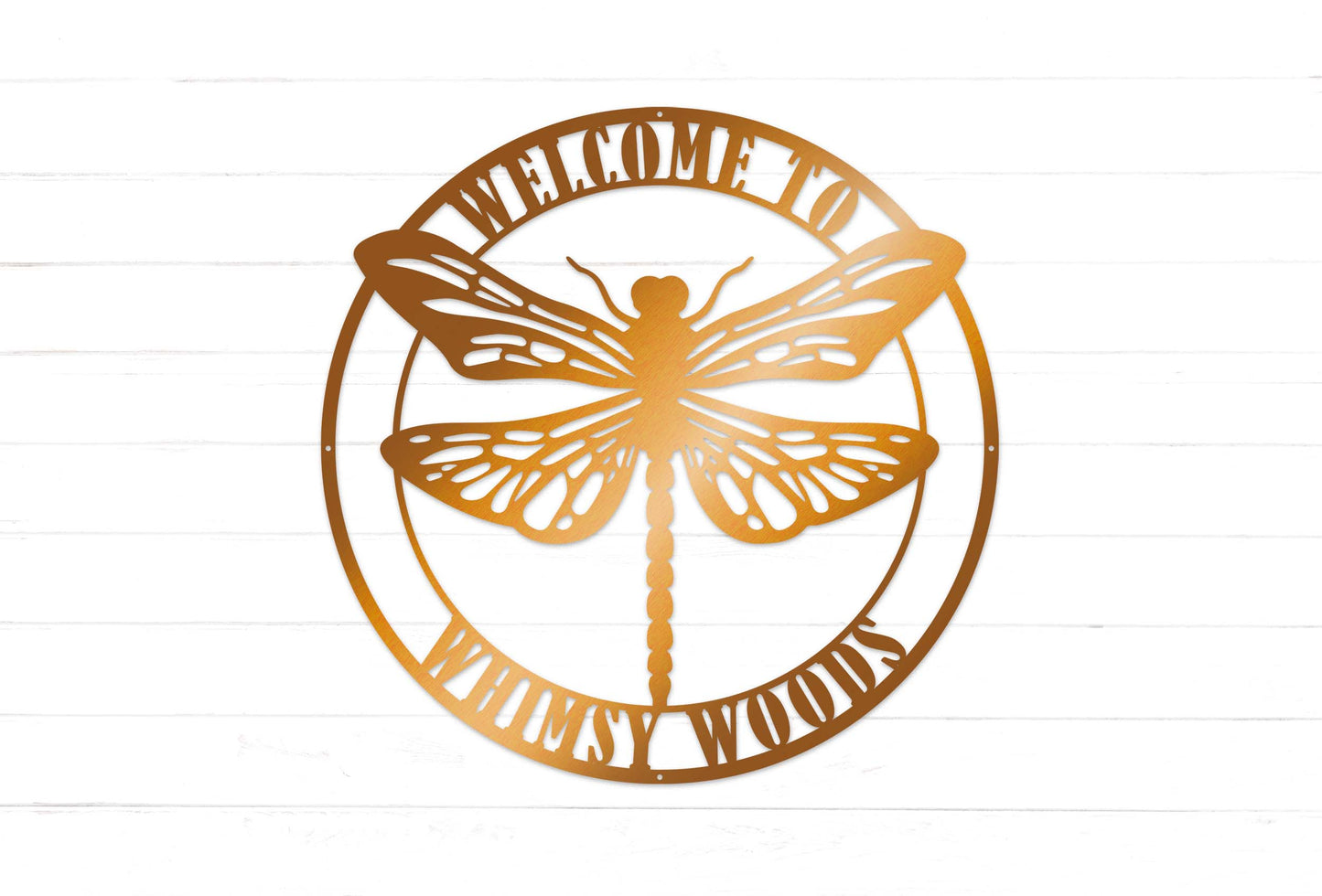 Personalized Dragonfly Garden Sign