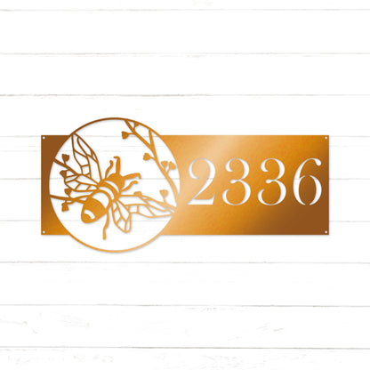 Bee House Address Sign