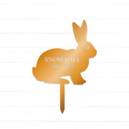 Bunny Memorial Personalized Garden Stake