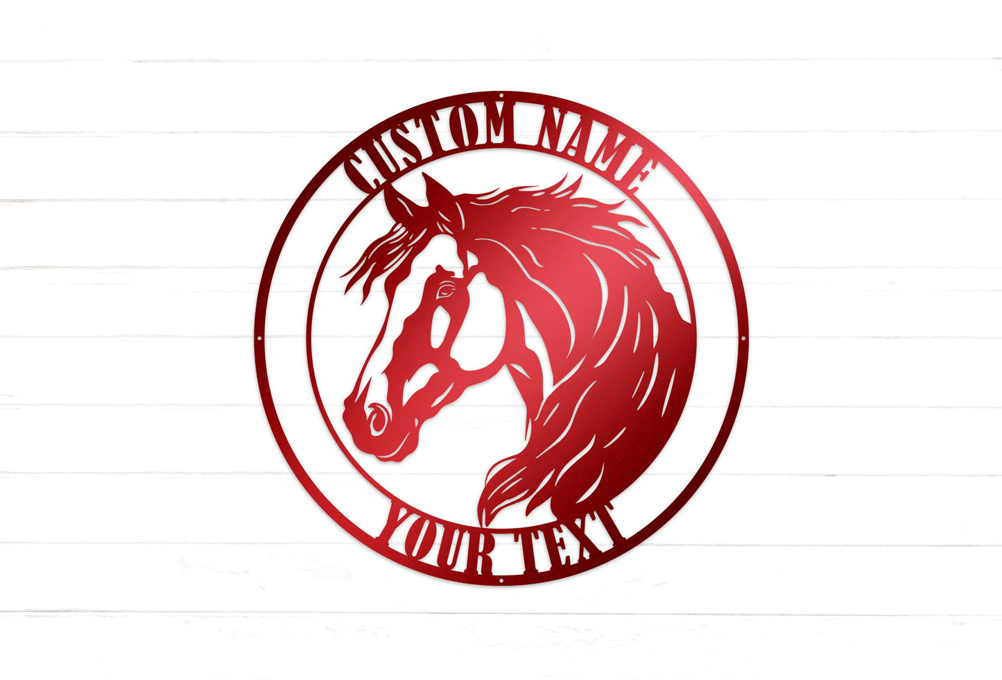 Custom Horse Ranch Sign