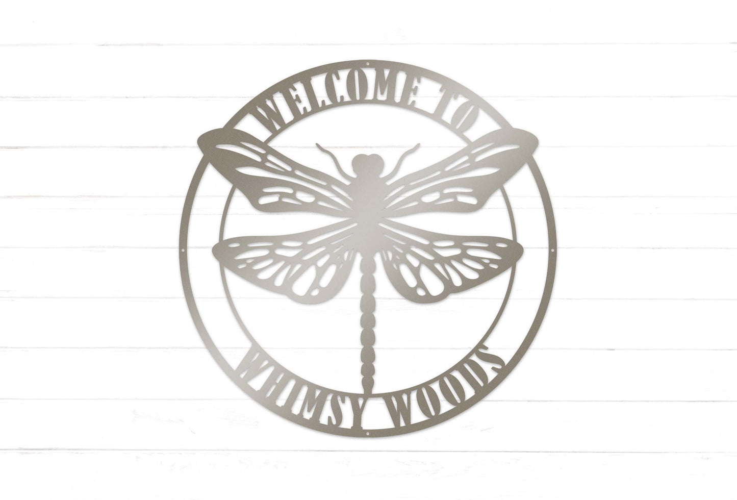 Personalized Dragonfly Garden Sign