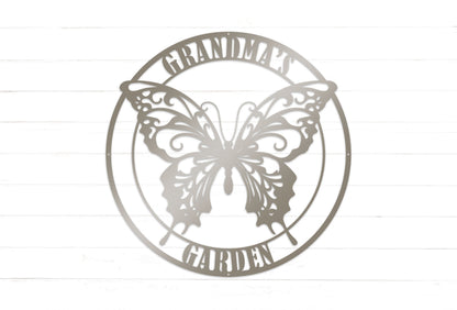 Custom Butterfly Garden Sign