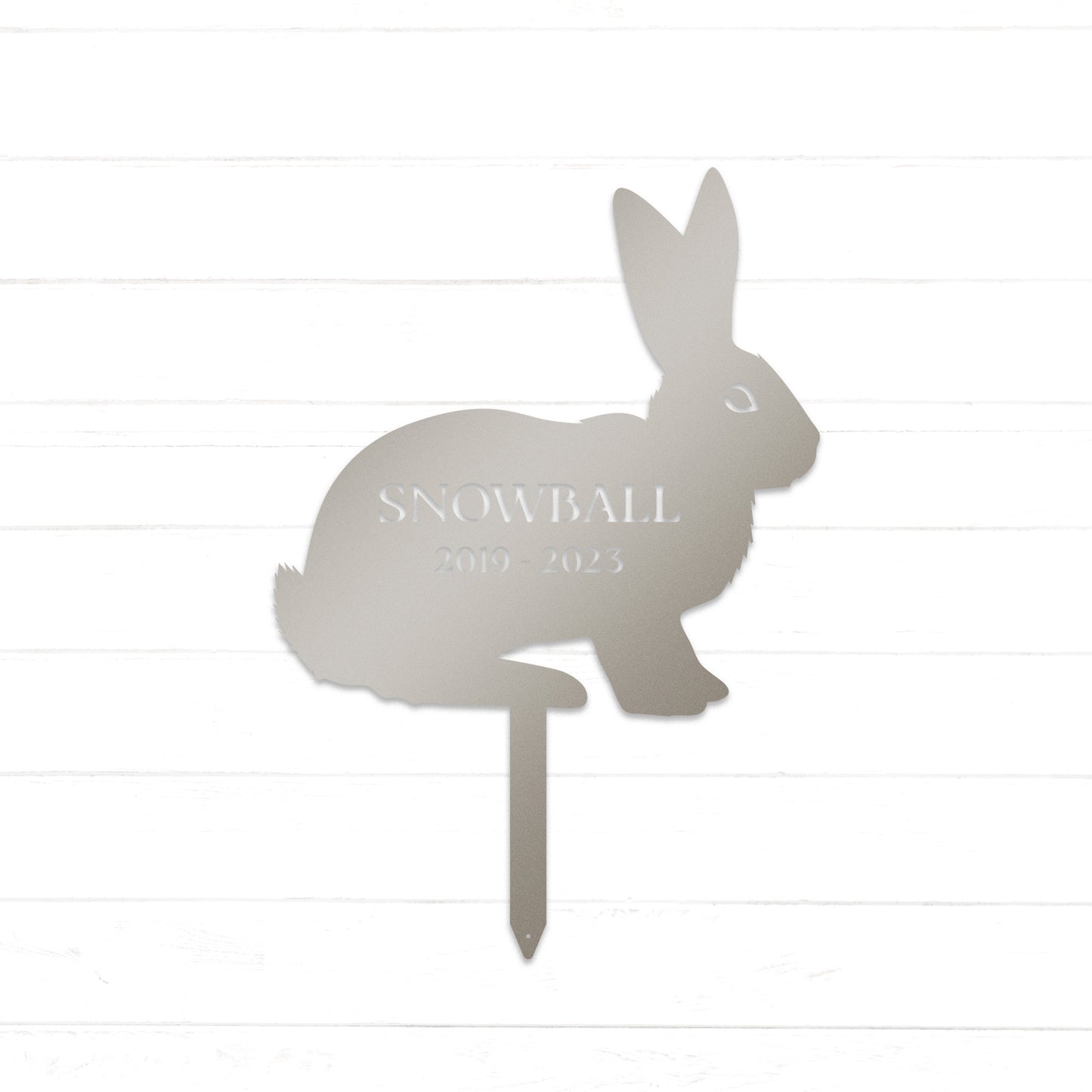 Bunny Memorial Personalized Garden Stake