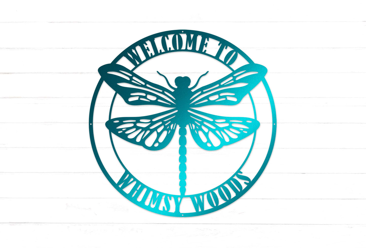 Personalized Dragonfly Garden Sign