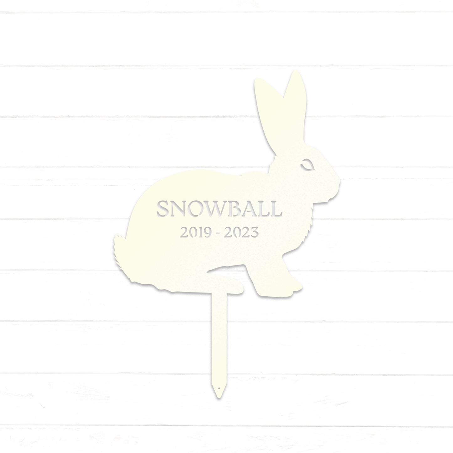 Bunny Memorial Personalized Garden Stake