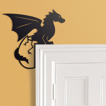 Dragon Hatching from Egg Door Topper