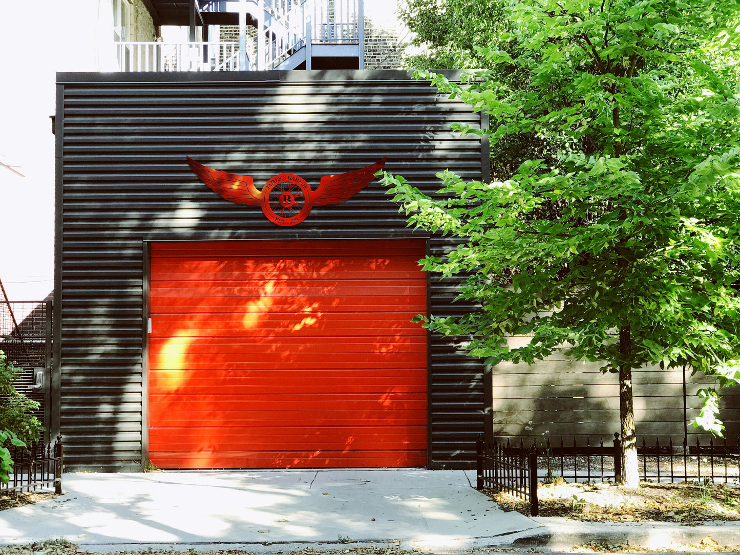 Motorcycle Garage Sign