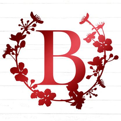 Cherry Blossom Letter Monogram