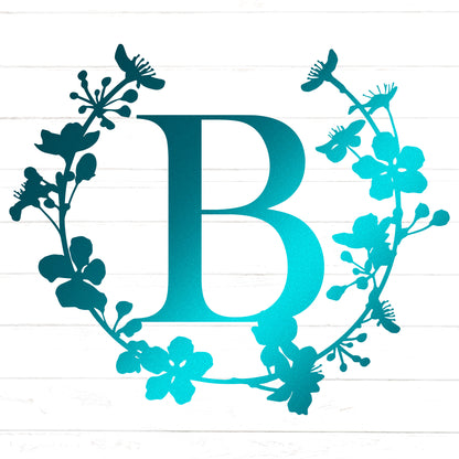 Cherry Blossom Letter Monogram