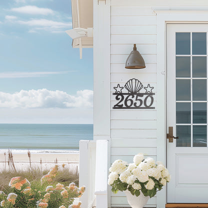 Beach Themed Address Sign