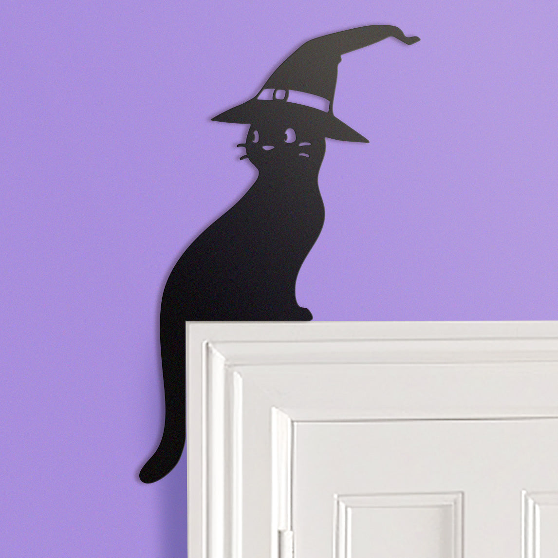 Witch Cat Door Topper